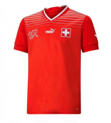 Schweiz Hjemmebanetrøje VM 2022 Kort ærmer